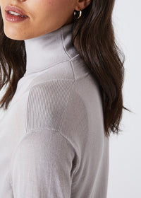 Long wool cardigan - Concrete