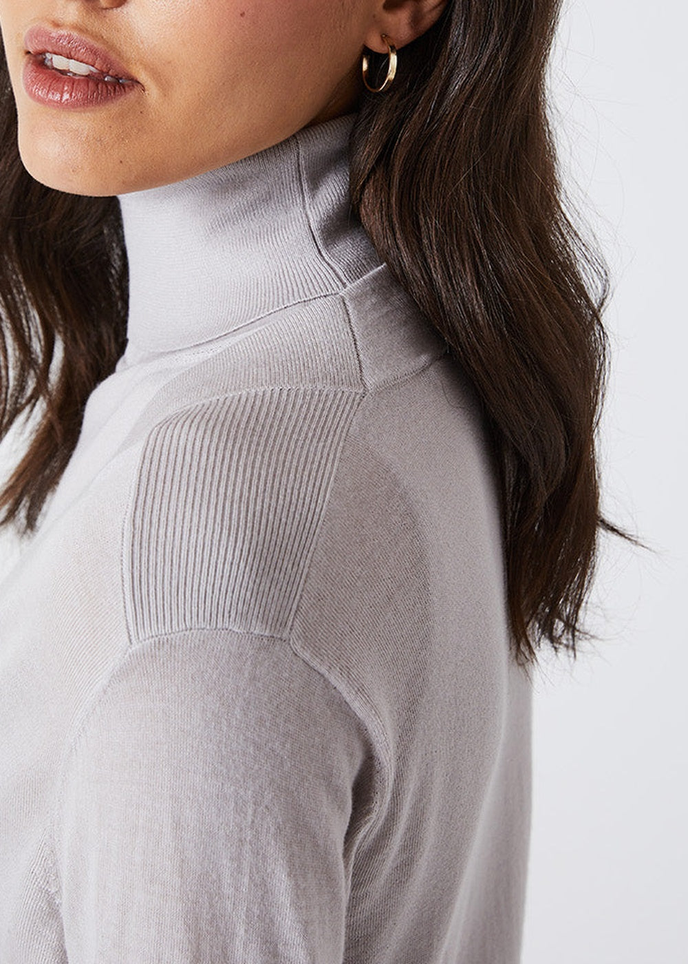 Long wool cardigan - Concrete