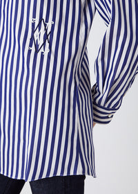 Chemise oversize coton - Marine