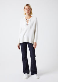 Pull court - Blanc Cassé