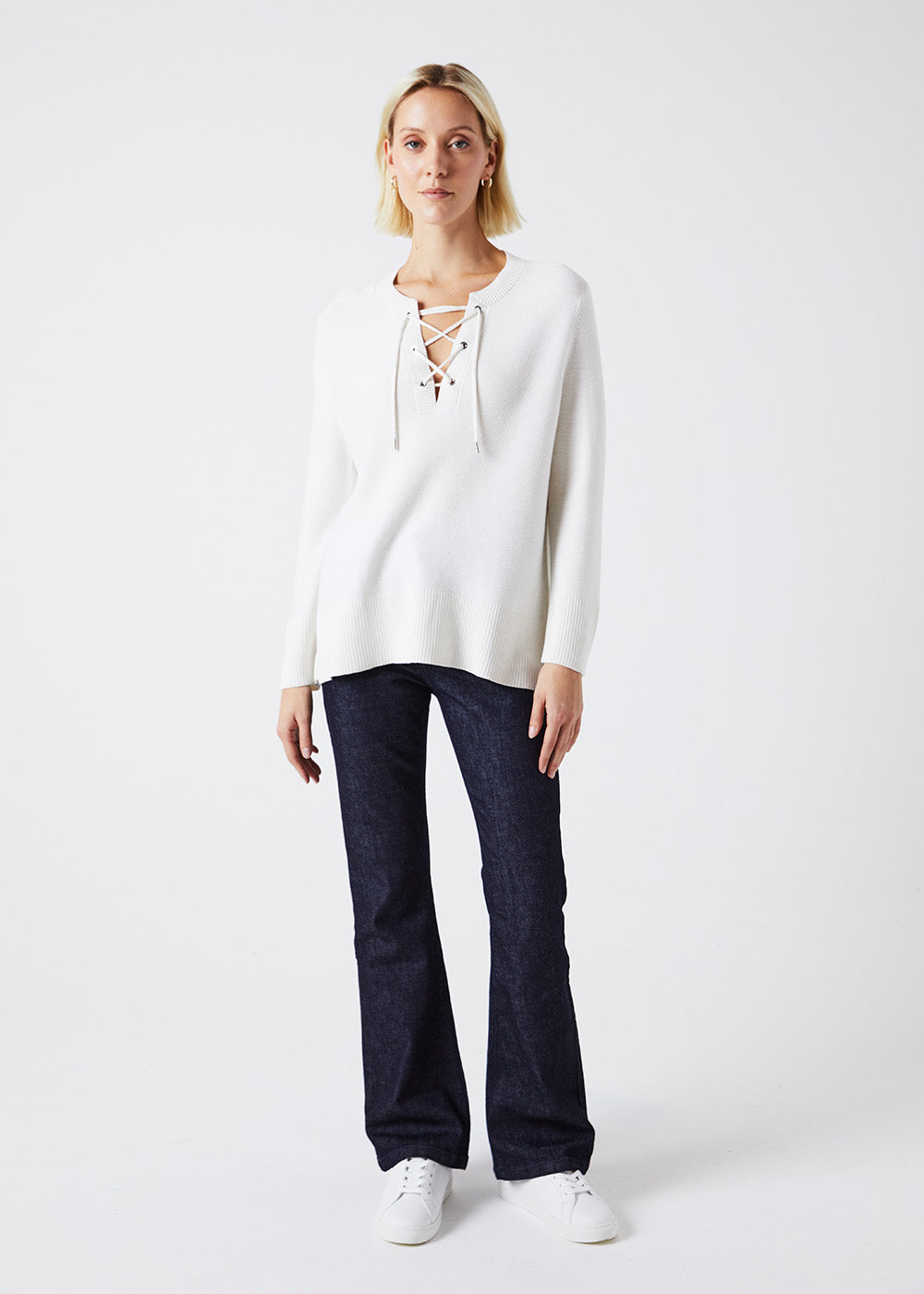 Pull court - Blanc Cassé