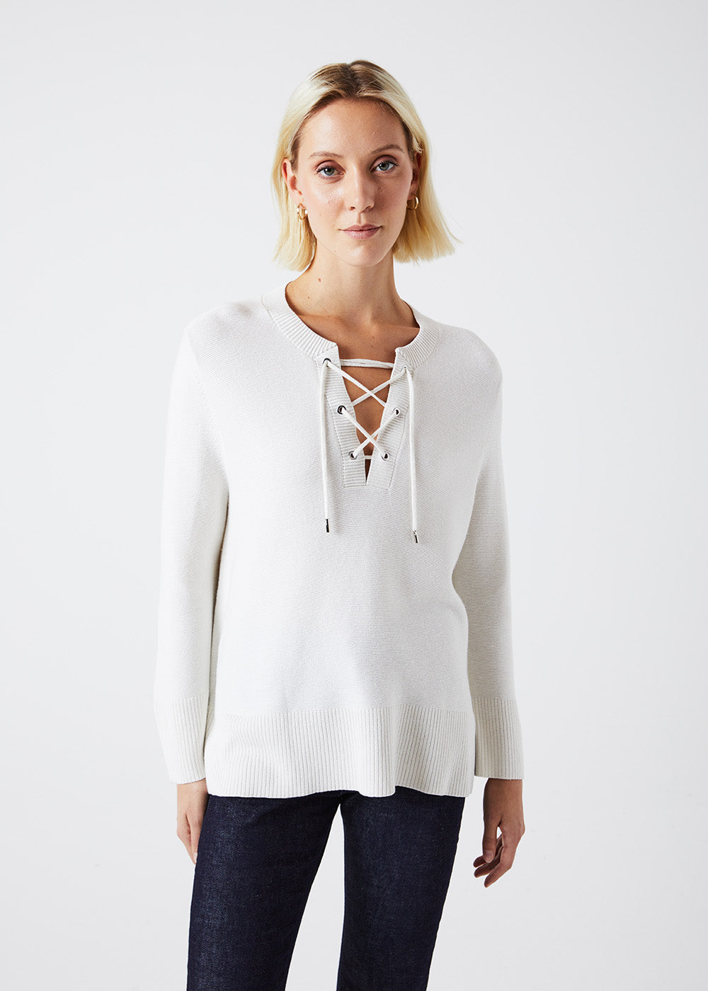 Pull court - Blanc Cassé