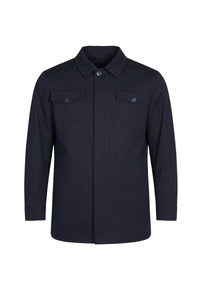 Veste à motif chevrons - Bleu