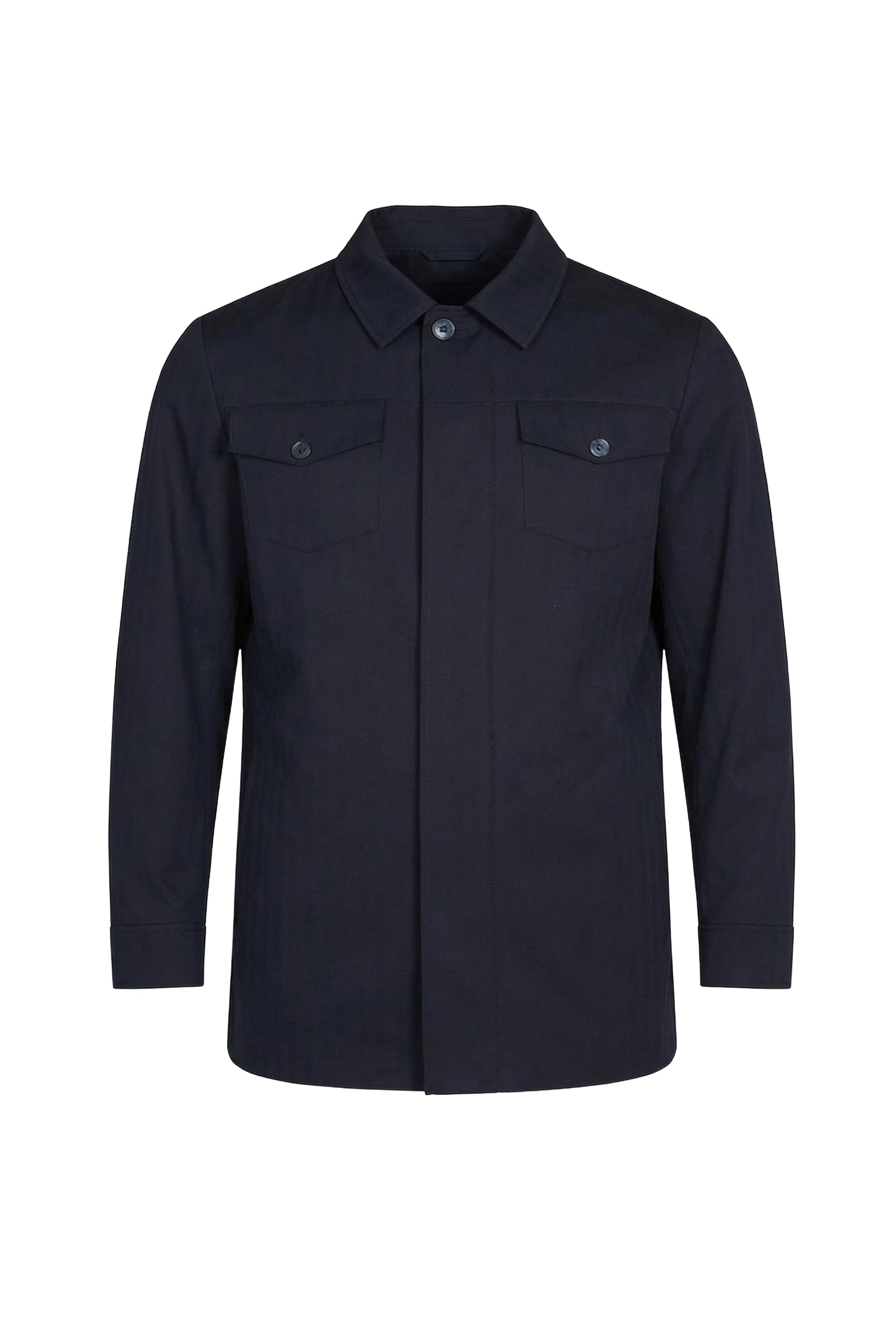 Veste à motif chevrons - Bleu