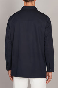 Veste à motif chevrons - Bleu