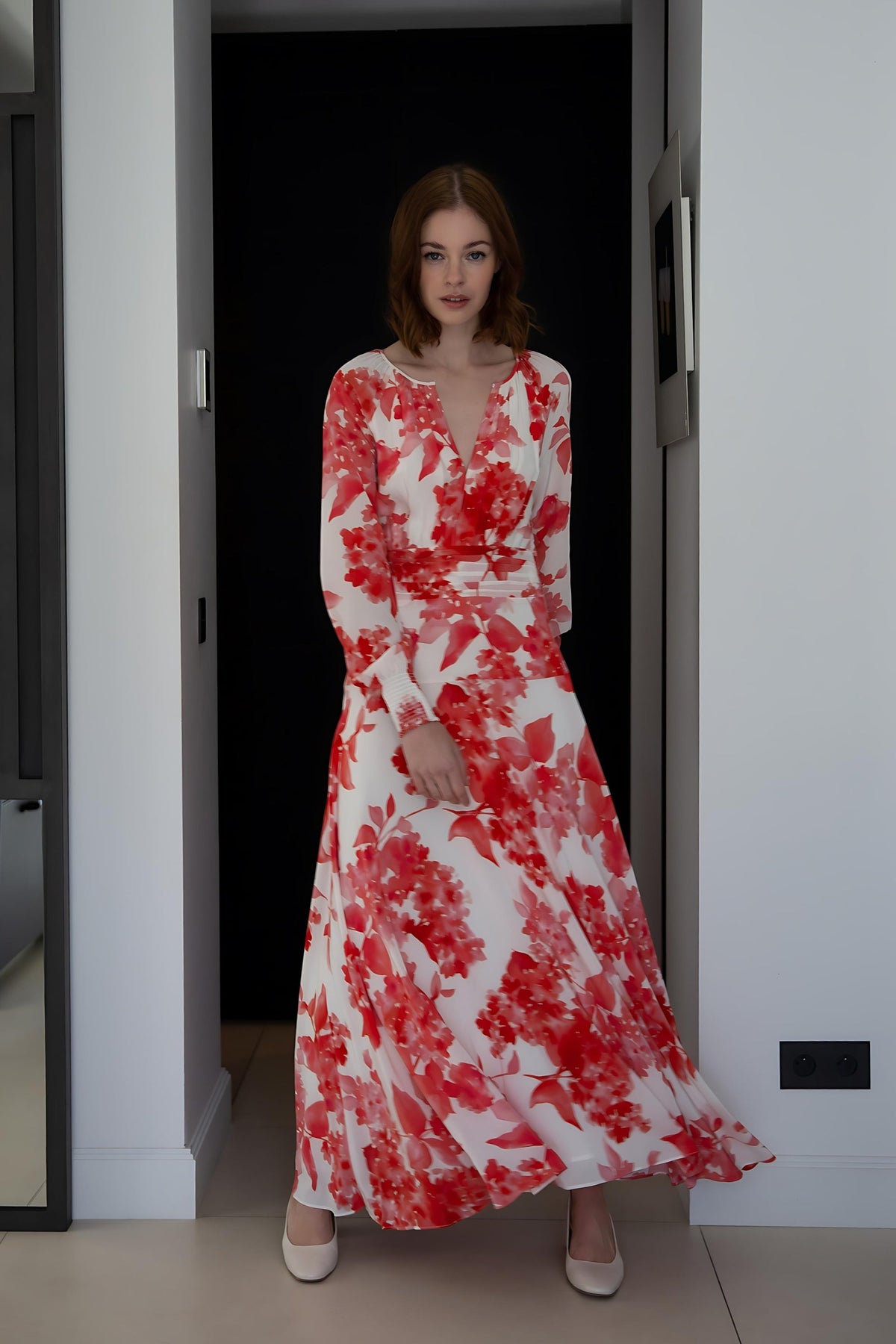 Robe longue - Corail