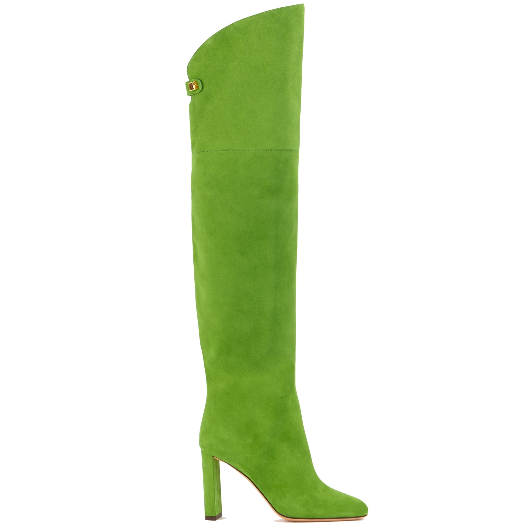5qty DÉJÀ VU 490€ / Cuissardes Marylin 90 en cuir suédé - Green