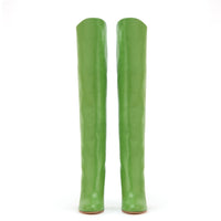 17qty DÉJÀ VU 420€ / Bottes Adriana 90 en cuir Nappa - Green