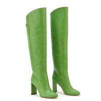 17qty DÉJÀ VU 420€ / Bottes Adriana 90 en cuir Nappa - Green