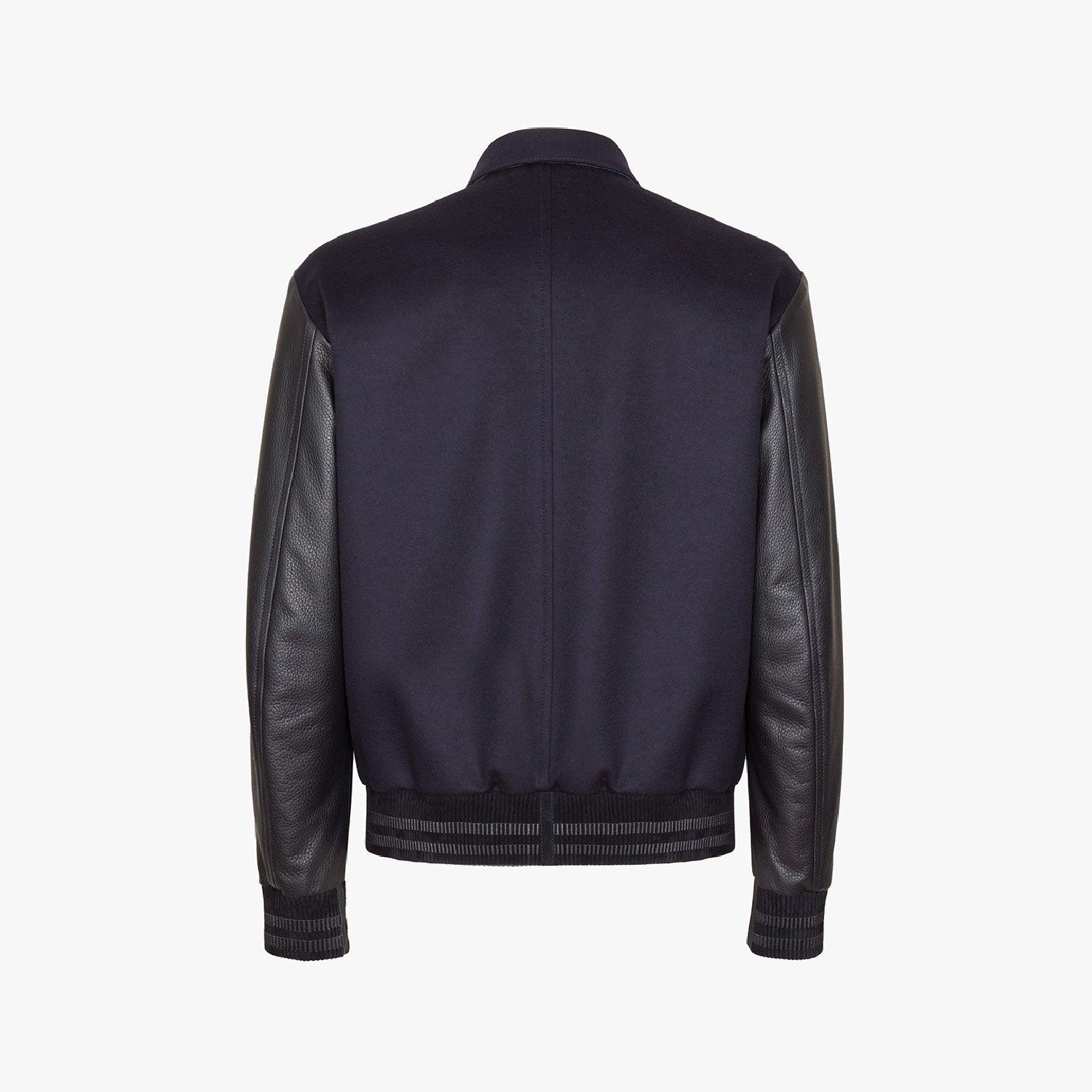 Blouson à manches en laine - Bleu & Noir