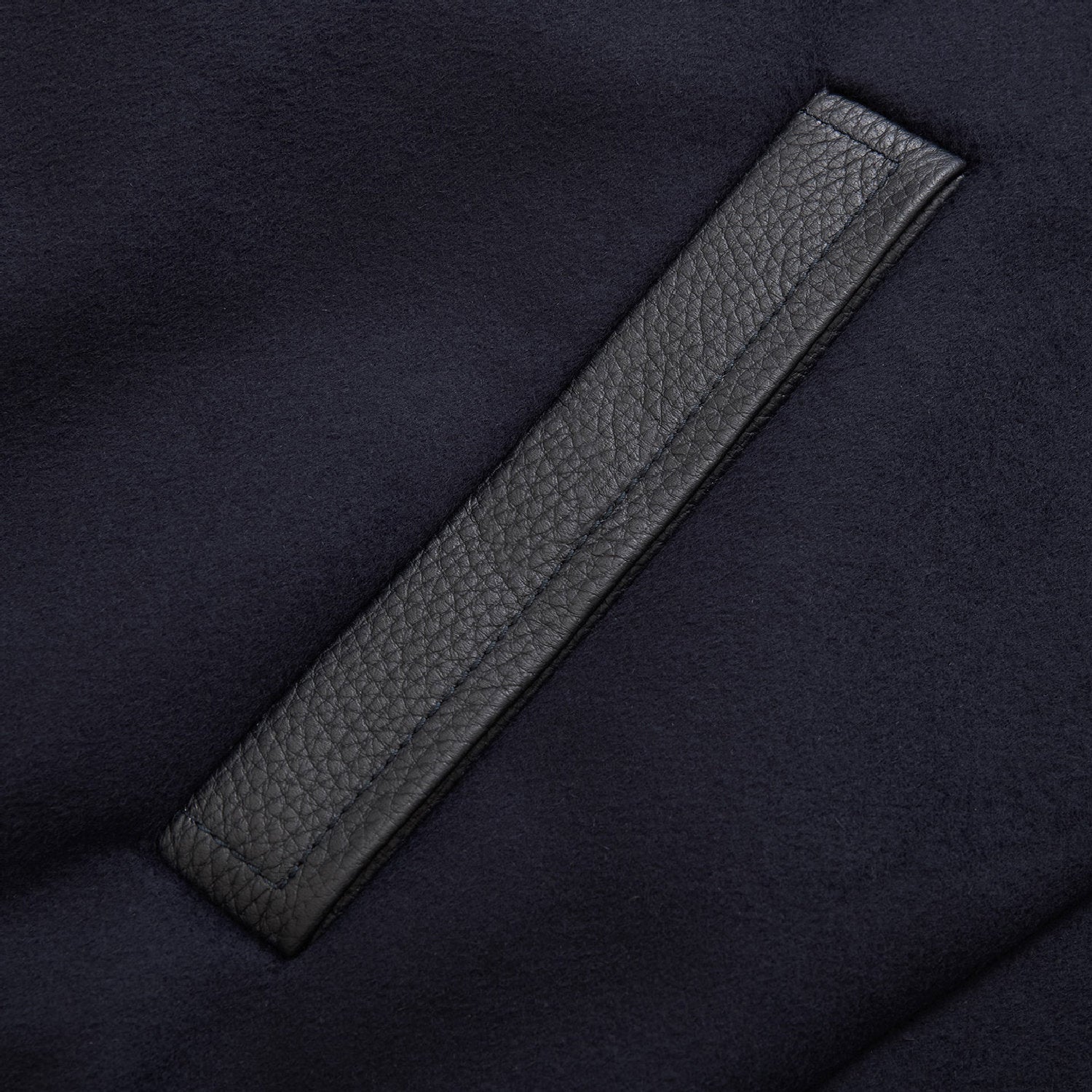 Blouson à manches en laine - Bleu & Noir
