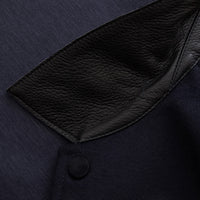 Blouson à manches en laine - Bleu & Noir