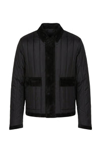 Quilted silk jacket - Black