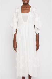 Robe Aquarium à manches papillons - White