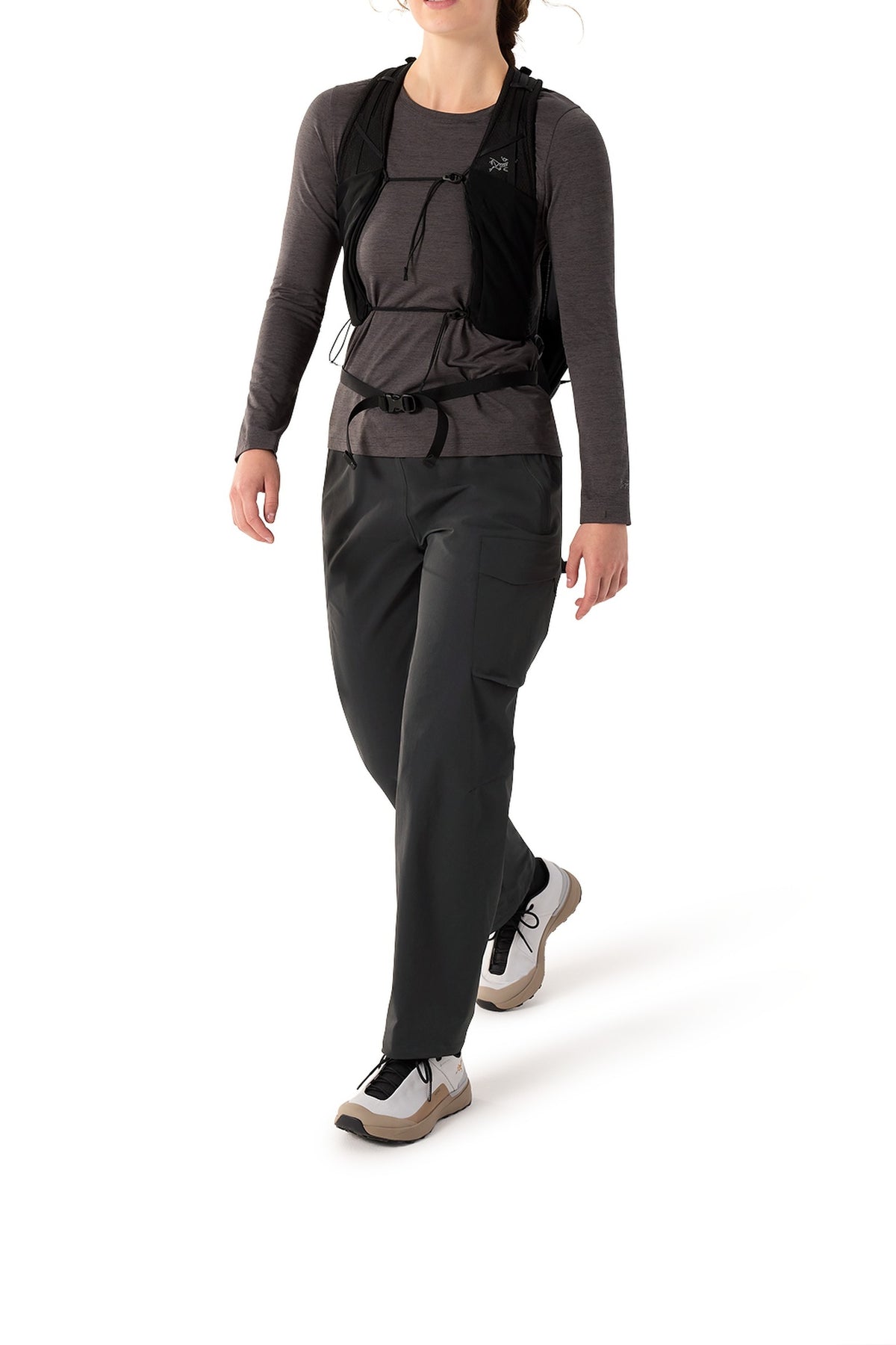 T-shirt à manches longues Taema - Black Heather