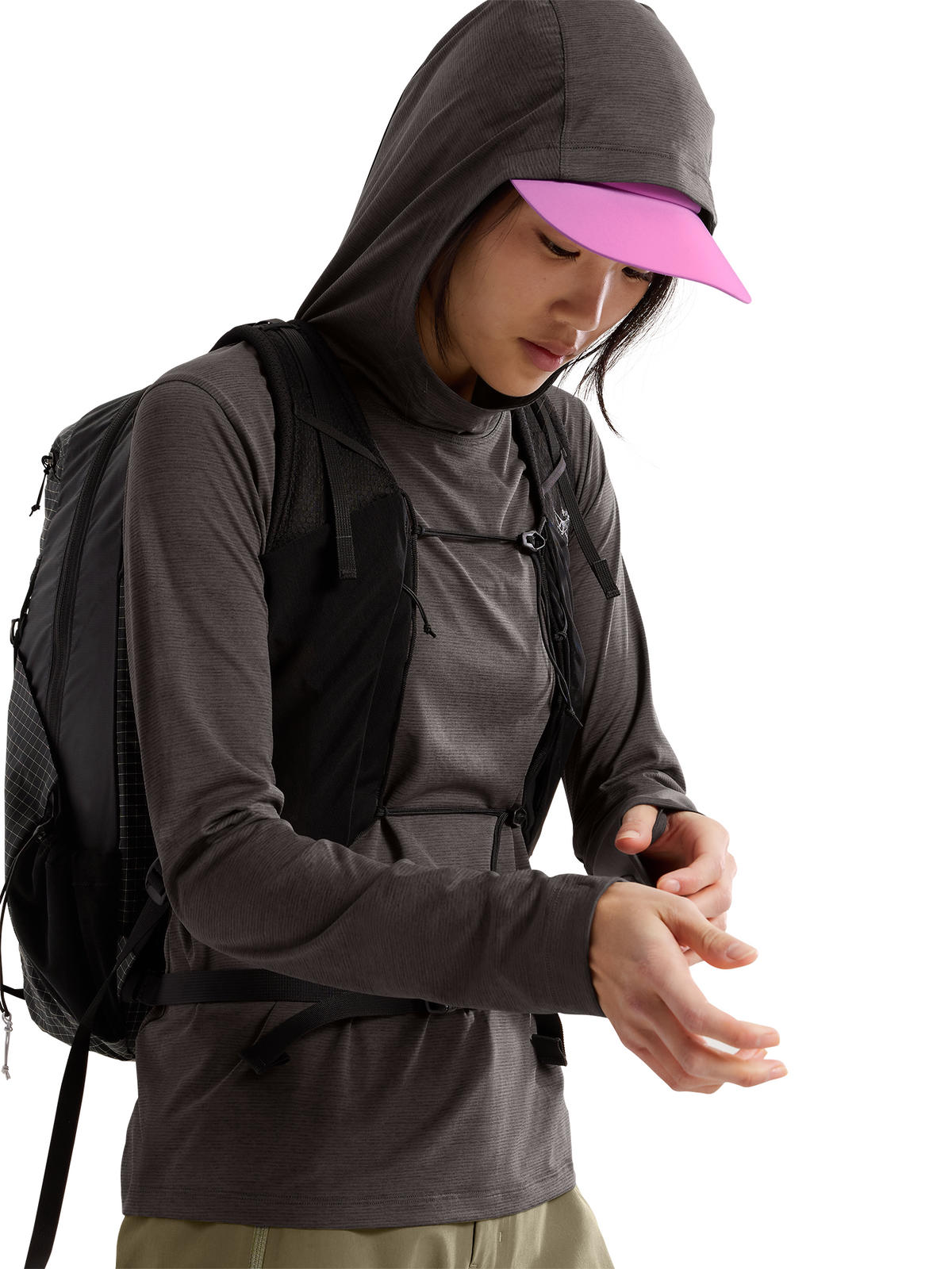 Sweat à capuche Taema - Black Heather