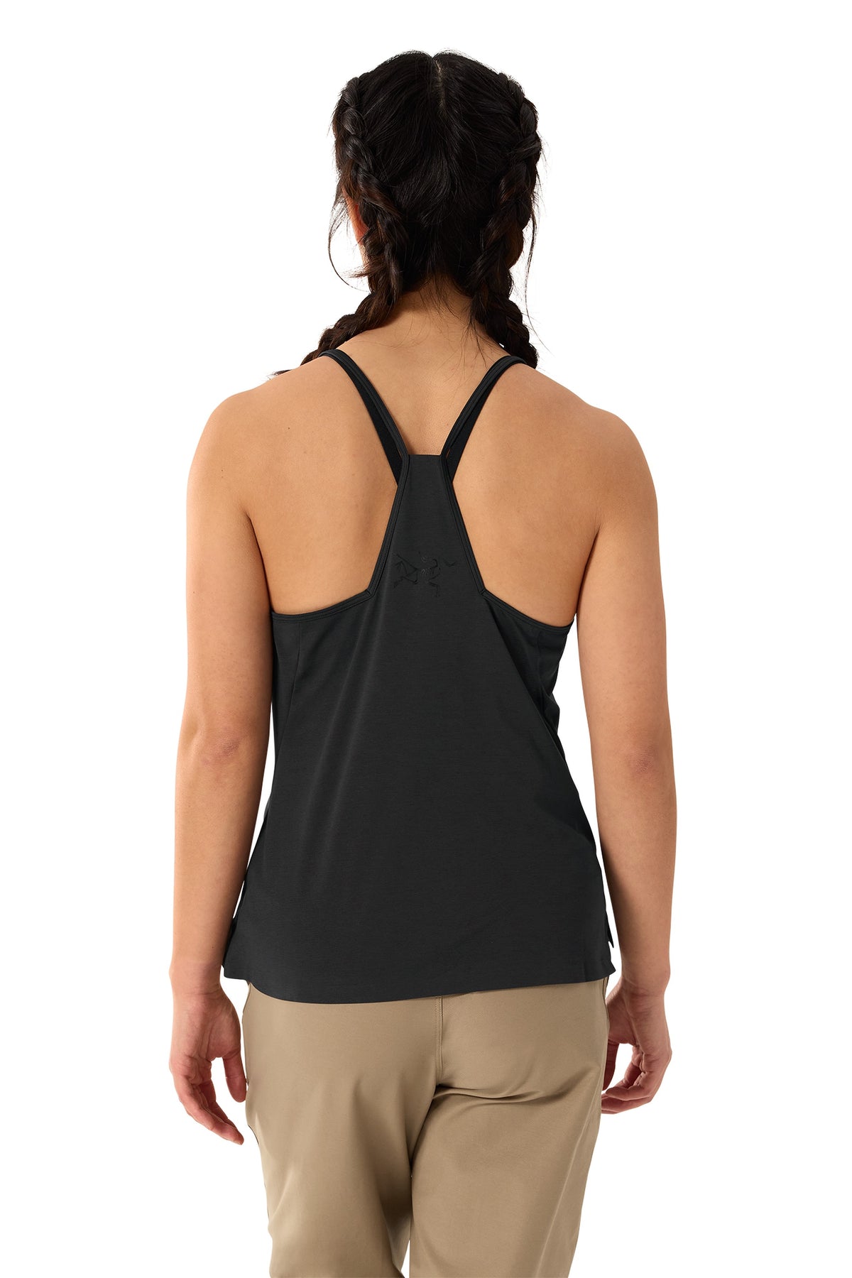 Silene cross-back tank top - Black Heather