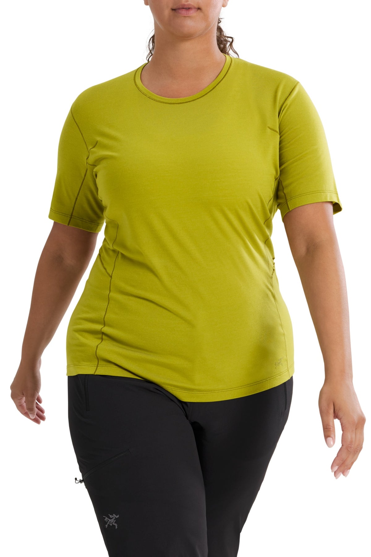T-shirt Satoro SL en laine mélangée - Olive Moss