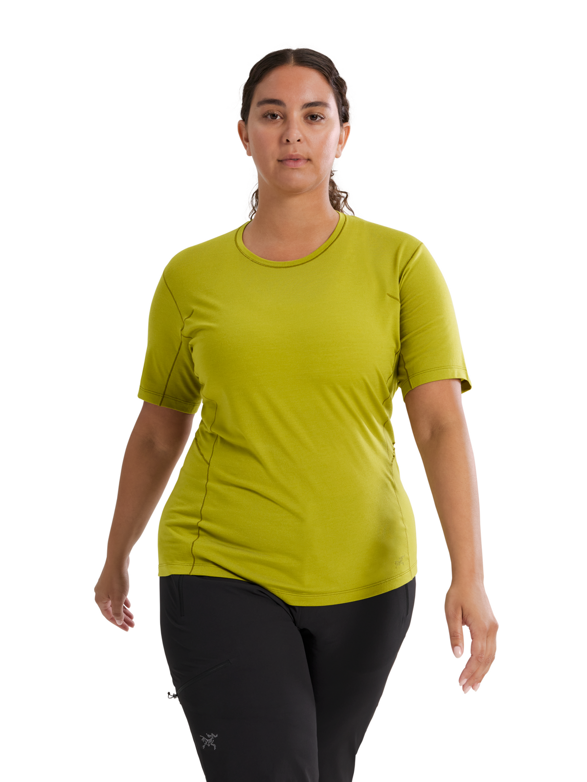 RECO 60 € / T-shirt à manches courtes Satoro SL en laine - Olive Moss