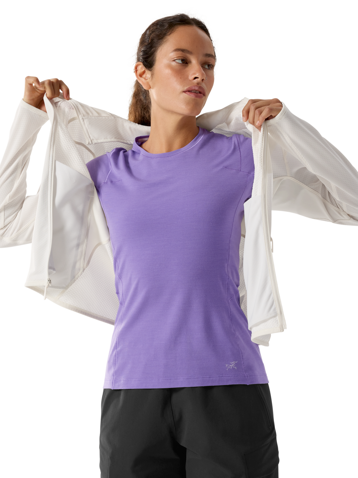 T-shirt à manches courtes Satoro SL en laine - Aster