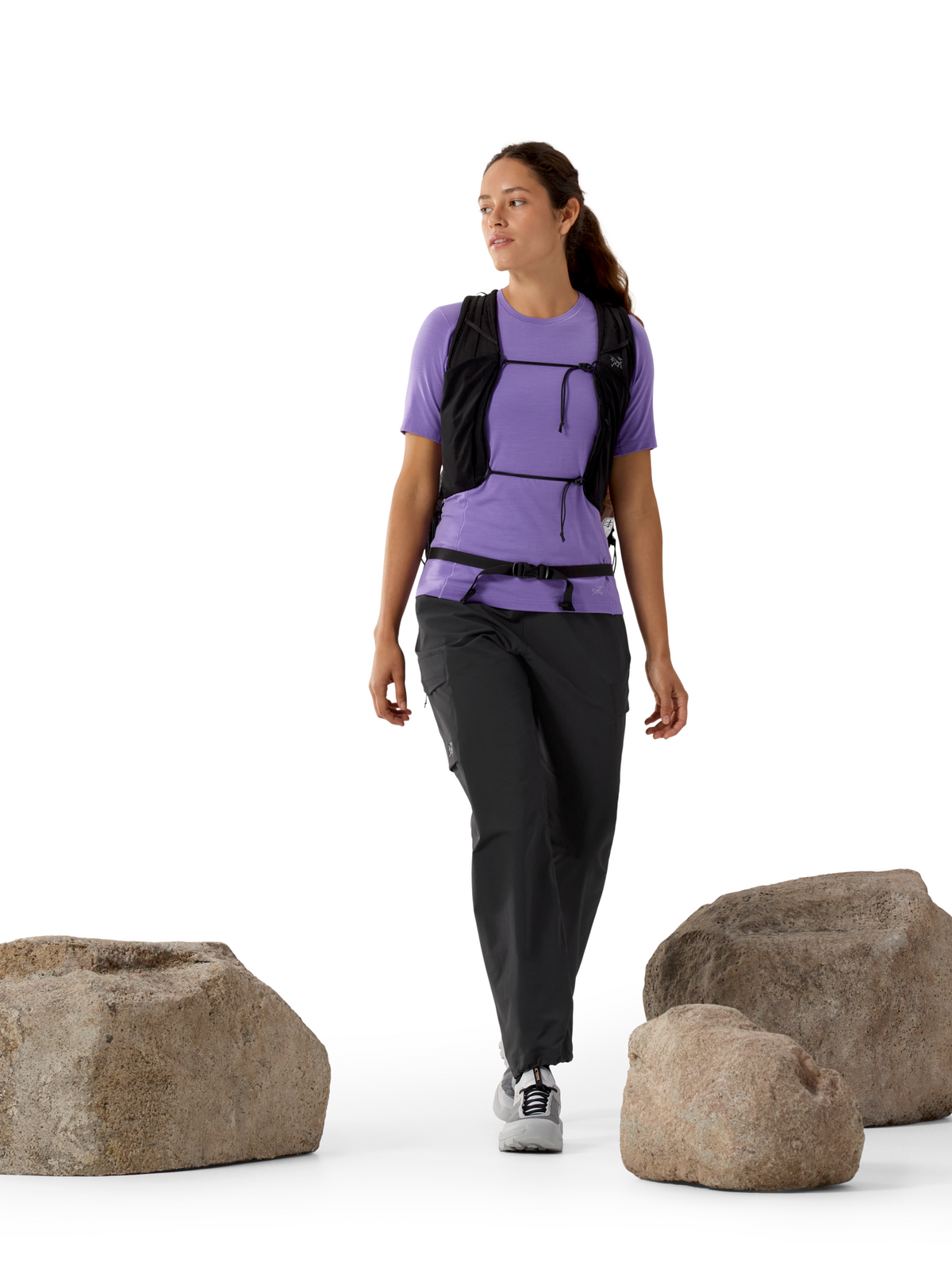 T-shirt à manches courtes Satoro SL en laine - Aster