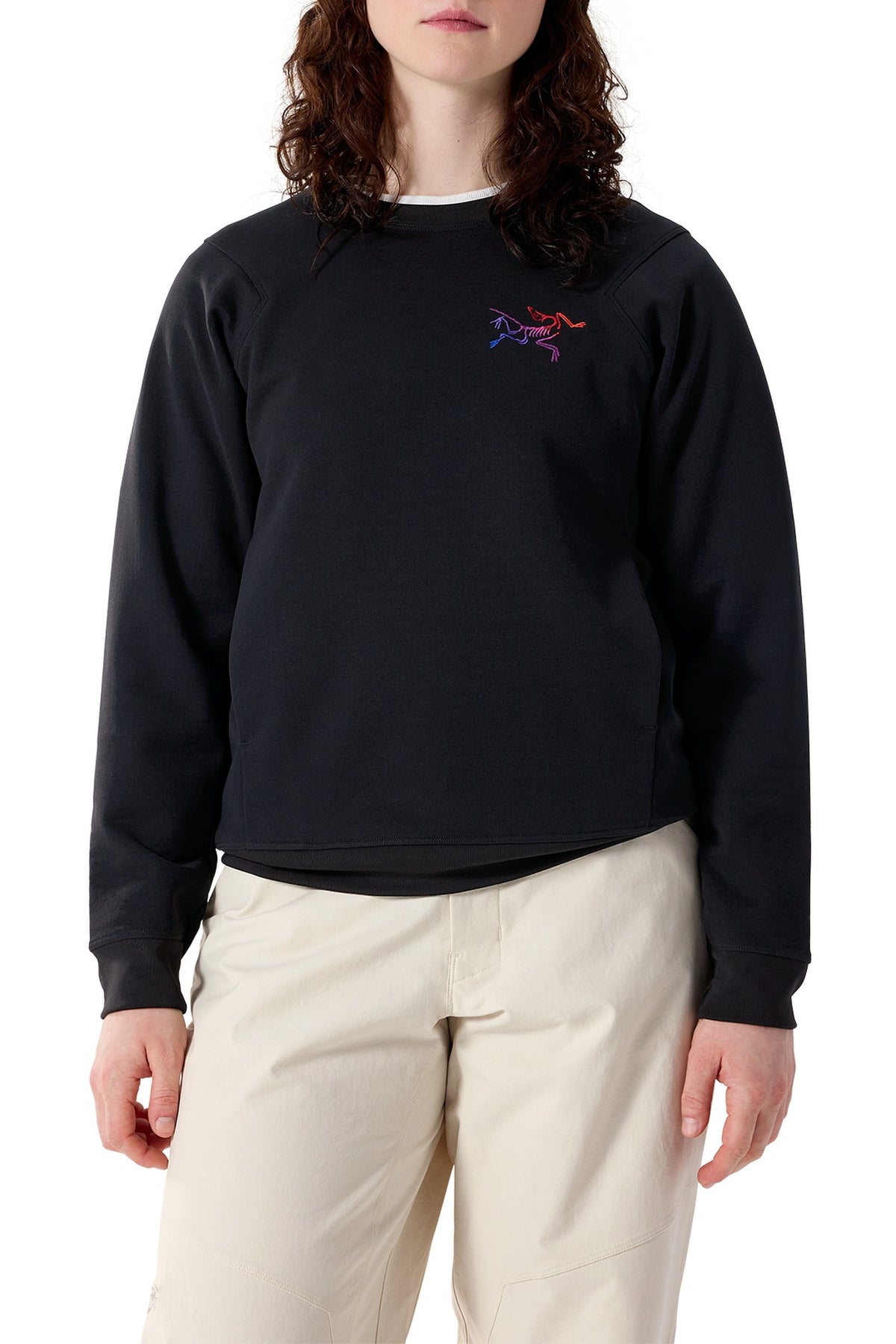 Pull à col rond Aestas - Black & Multicolor