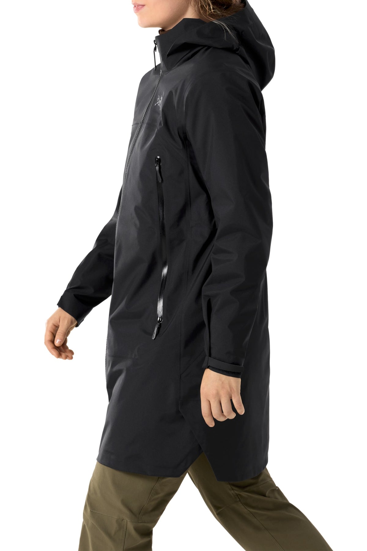 Manteau à capuche Beta - Black