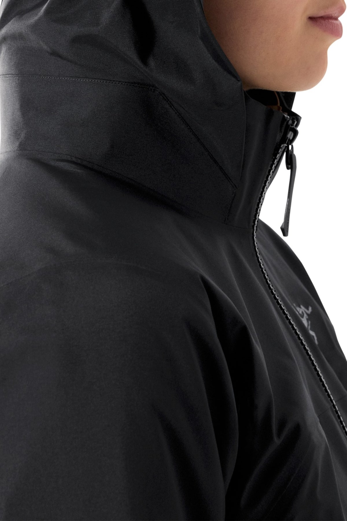 Manteau à capuche Beta - Black