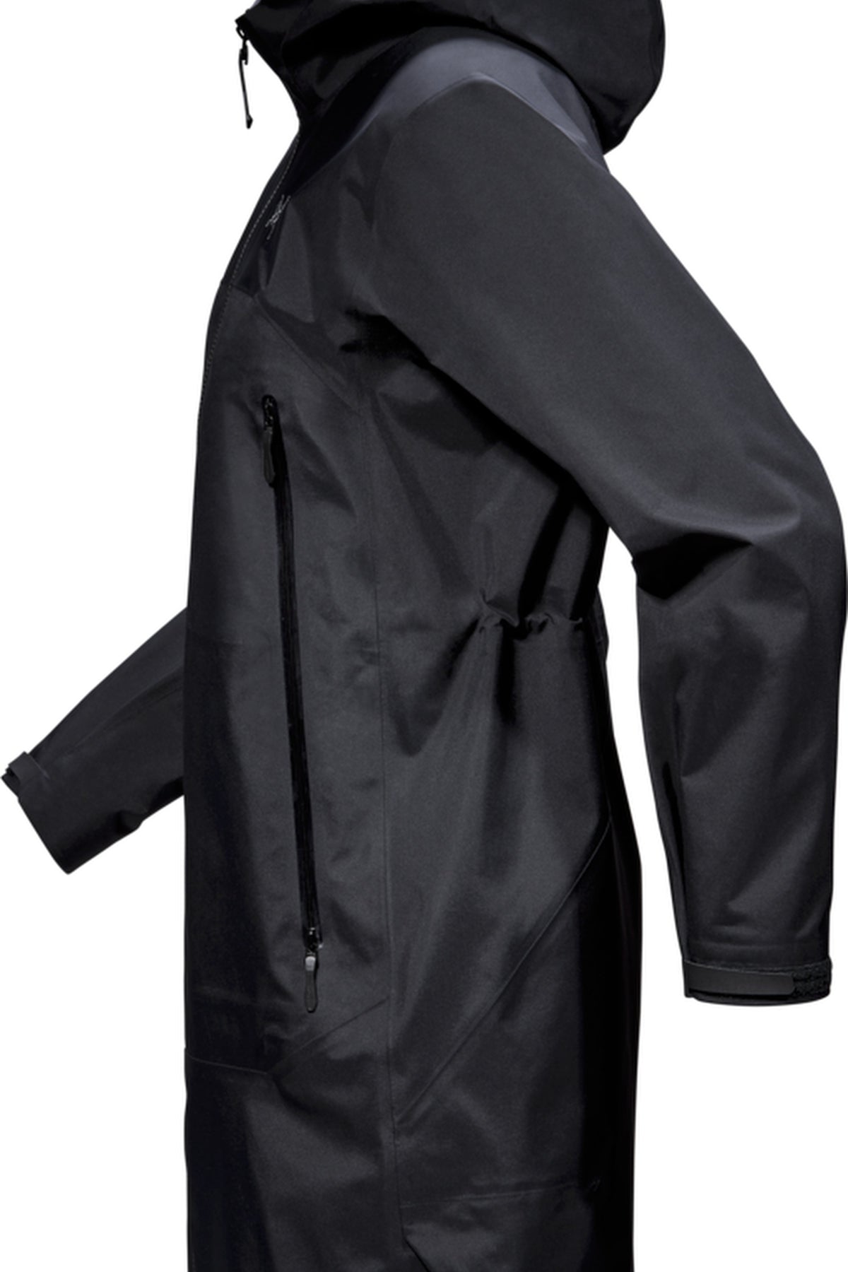 Manteau à capuche Beta - Black