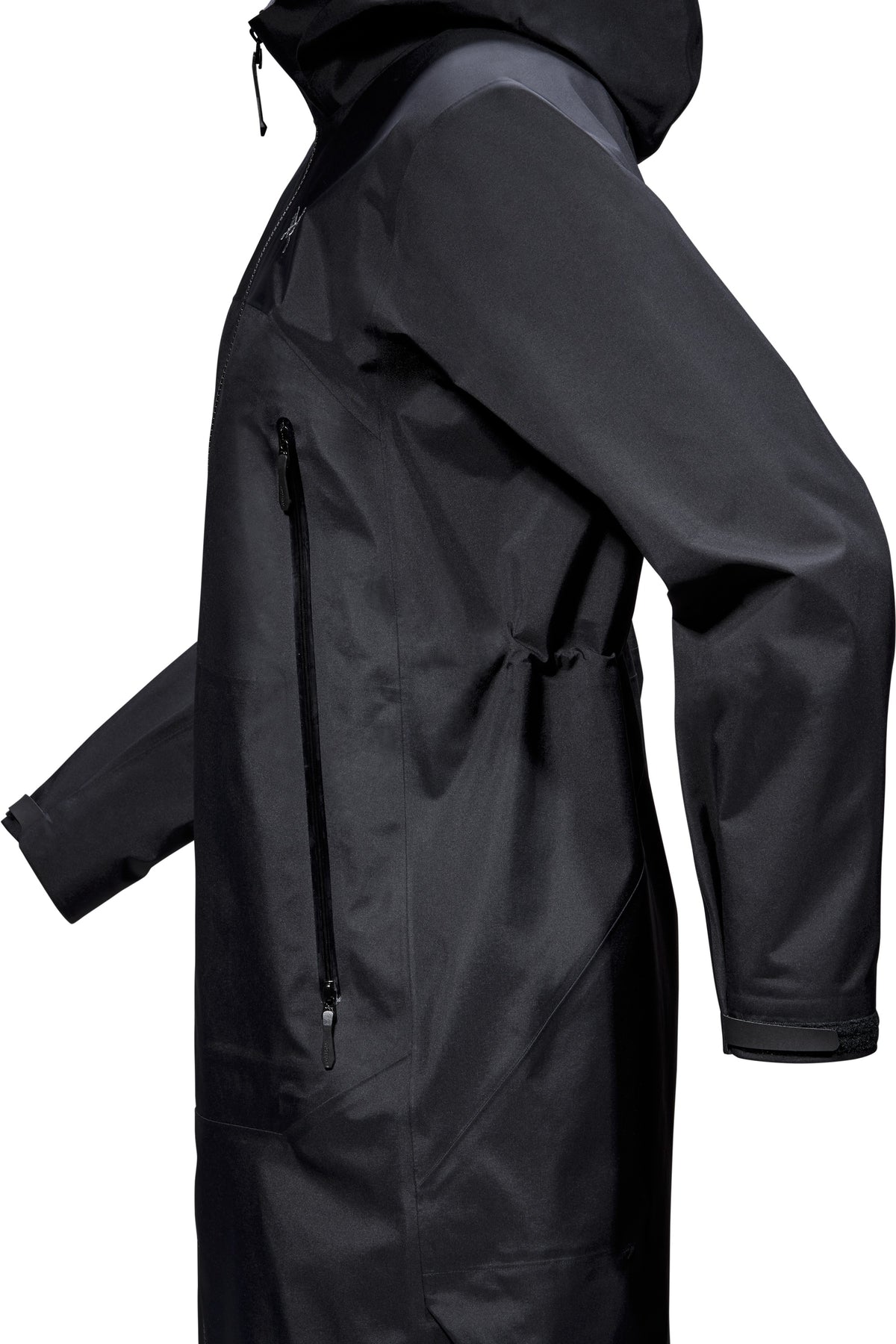 Manteau à capuche Beta - Black