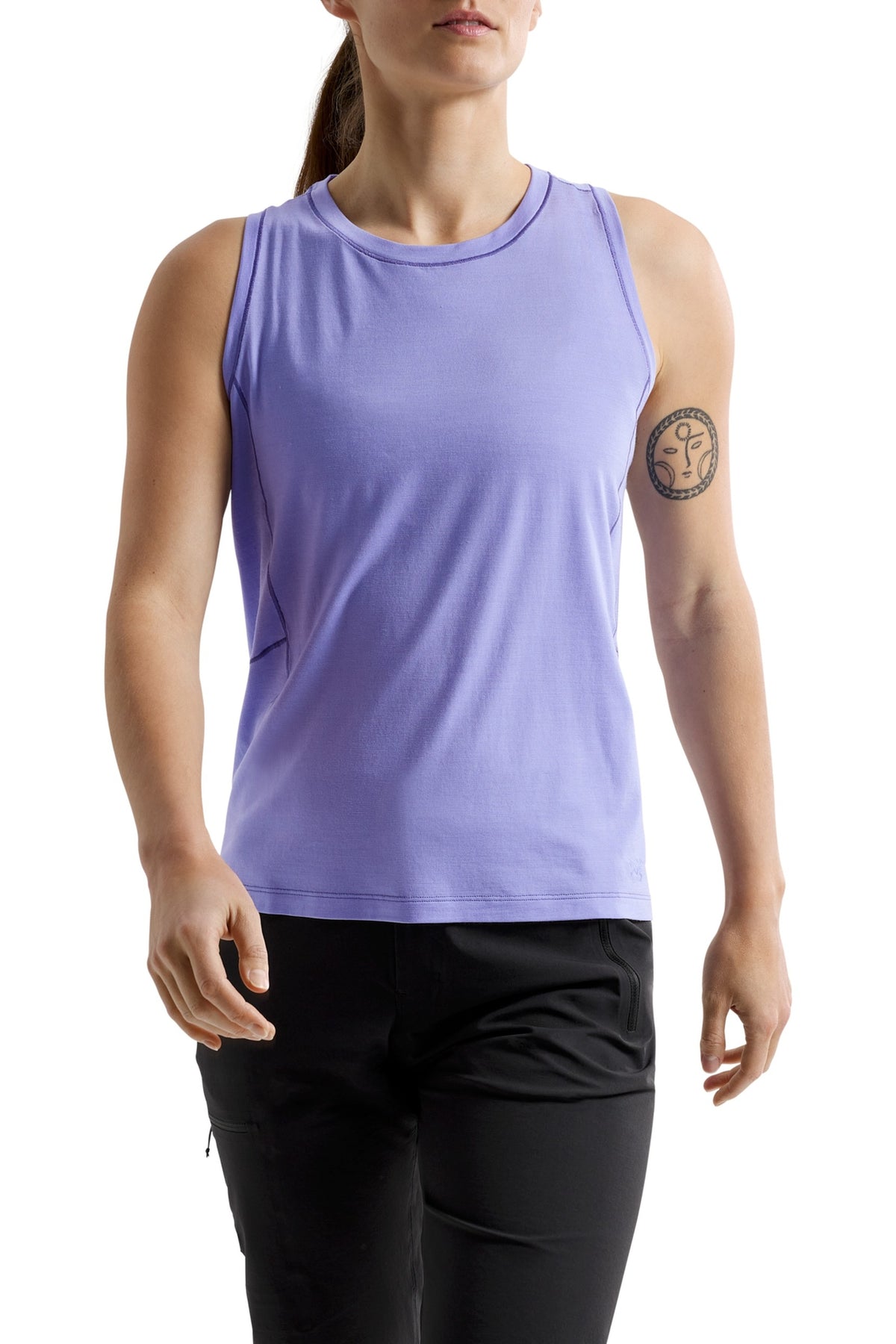 Lana mixed-wool tank top - Moonstone