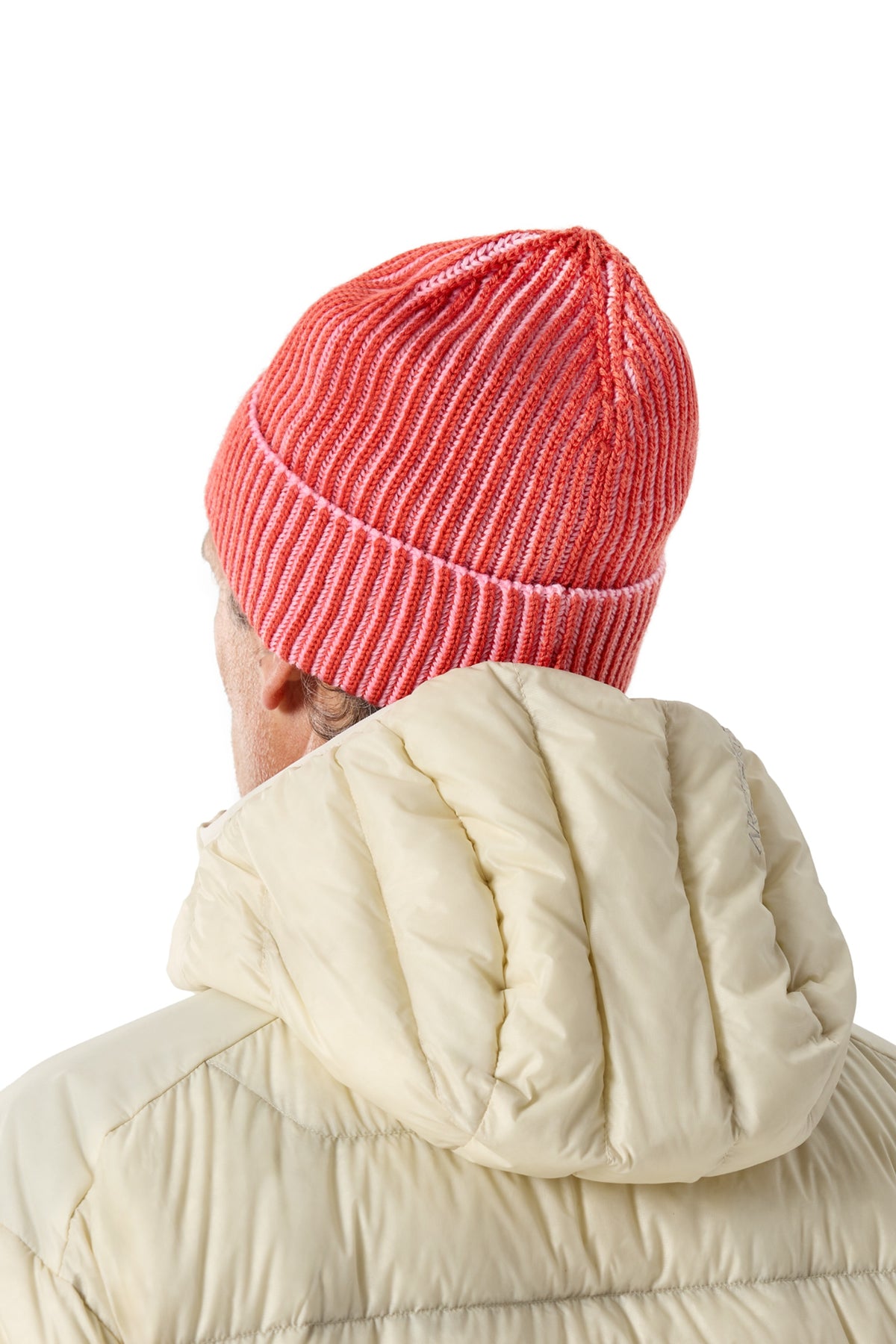 Blended wool hat - Stone Red & Pineberry
