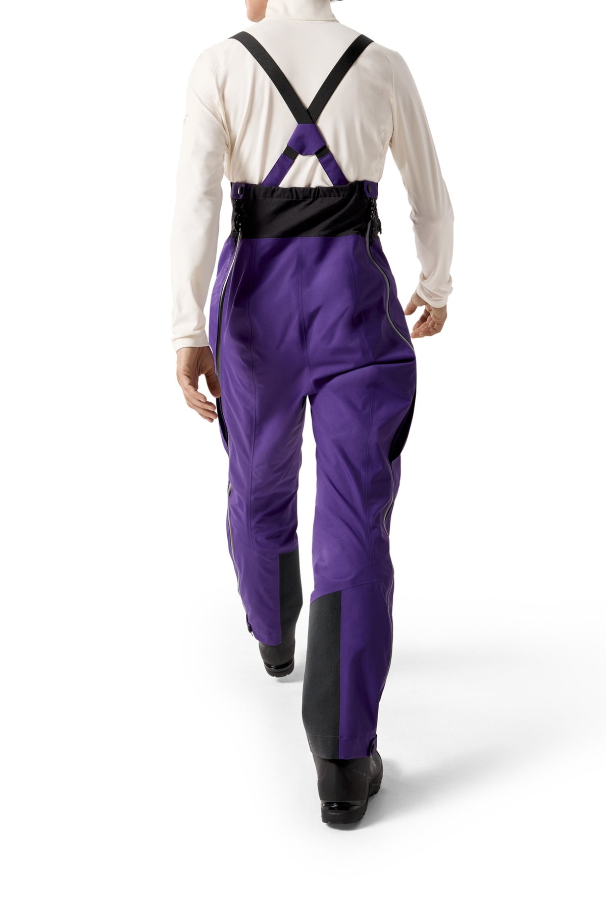 Pantalon de ski à bretelles Alpha SV - Azalea & Black