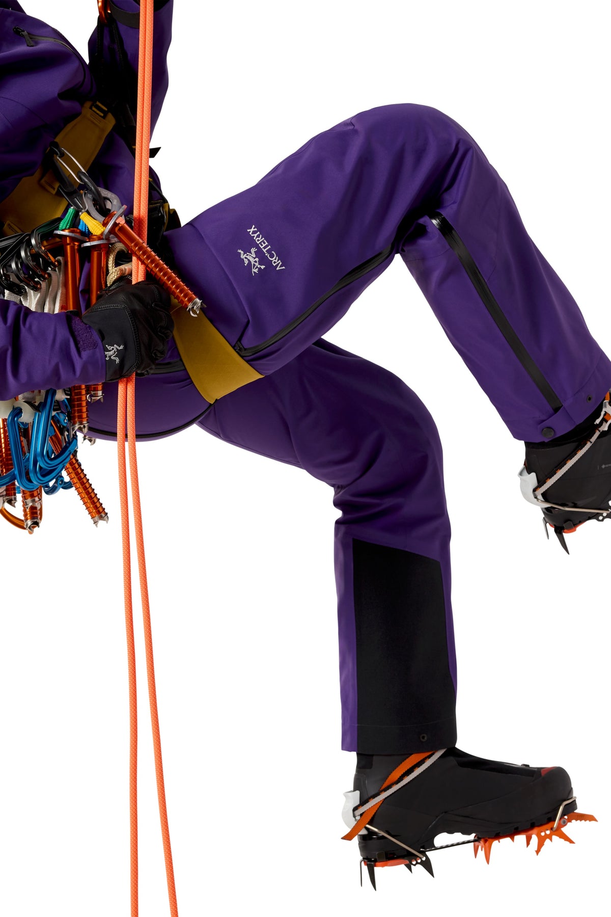 Pantalon de ski à bretelles Alpha SV - Azalea & Black