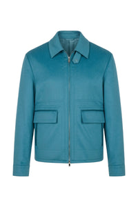 Veste zippée à détails constrastés - Peacock