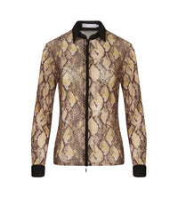 Chemise Ardeur à zip - Chocolate