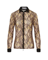 Chemise Ardeur à zip - Chocolate