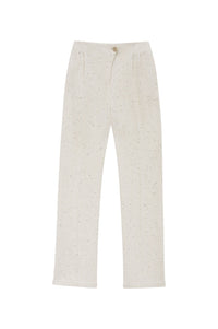 Ari's high-waisted wool trousers - Cream