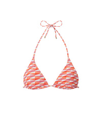 Haut de bikini de bain Ariah à imprimé - Paprika & Candy Pink