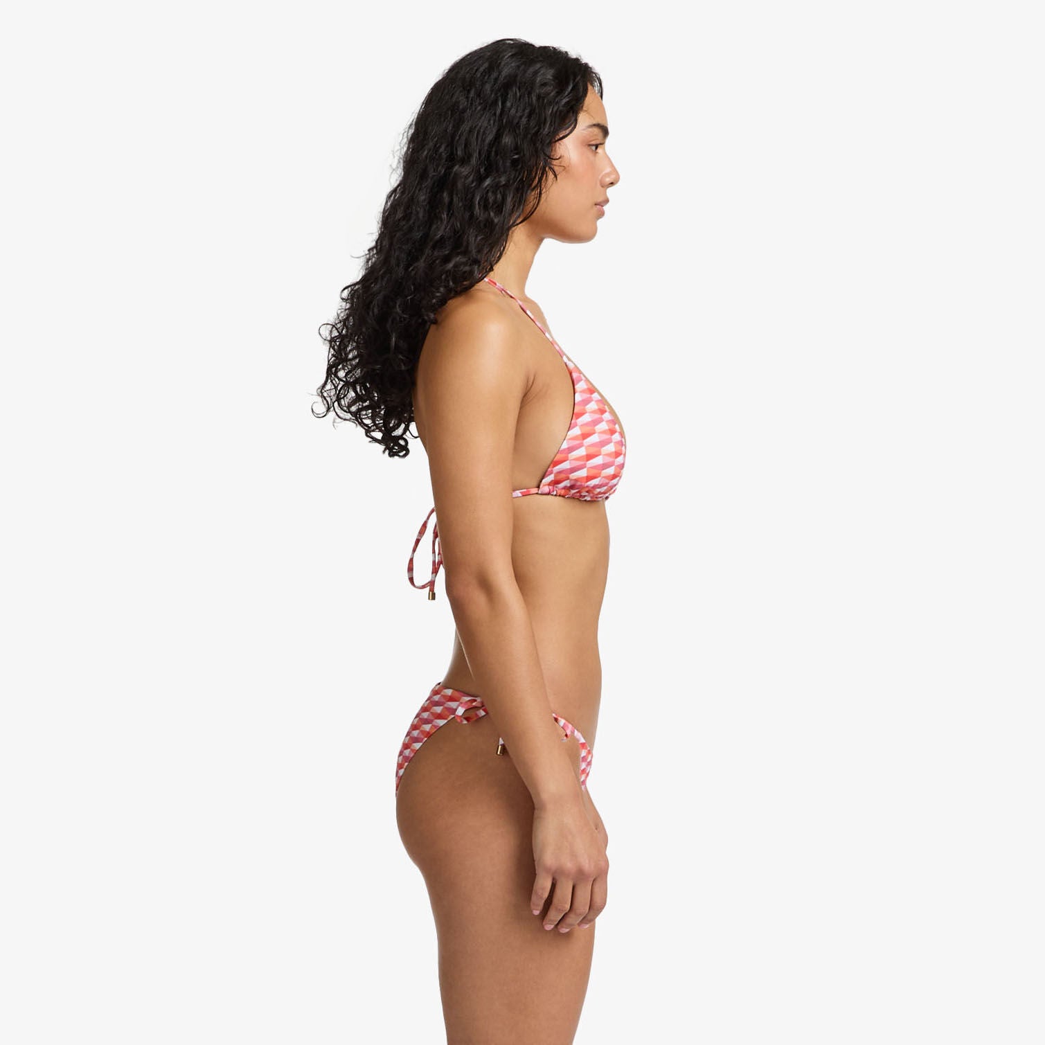 Haut de bikini de bain Ariah à imprimé - Paprika & Candy Pink