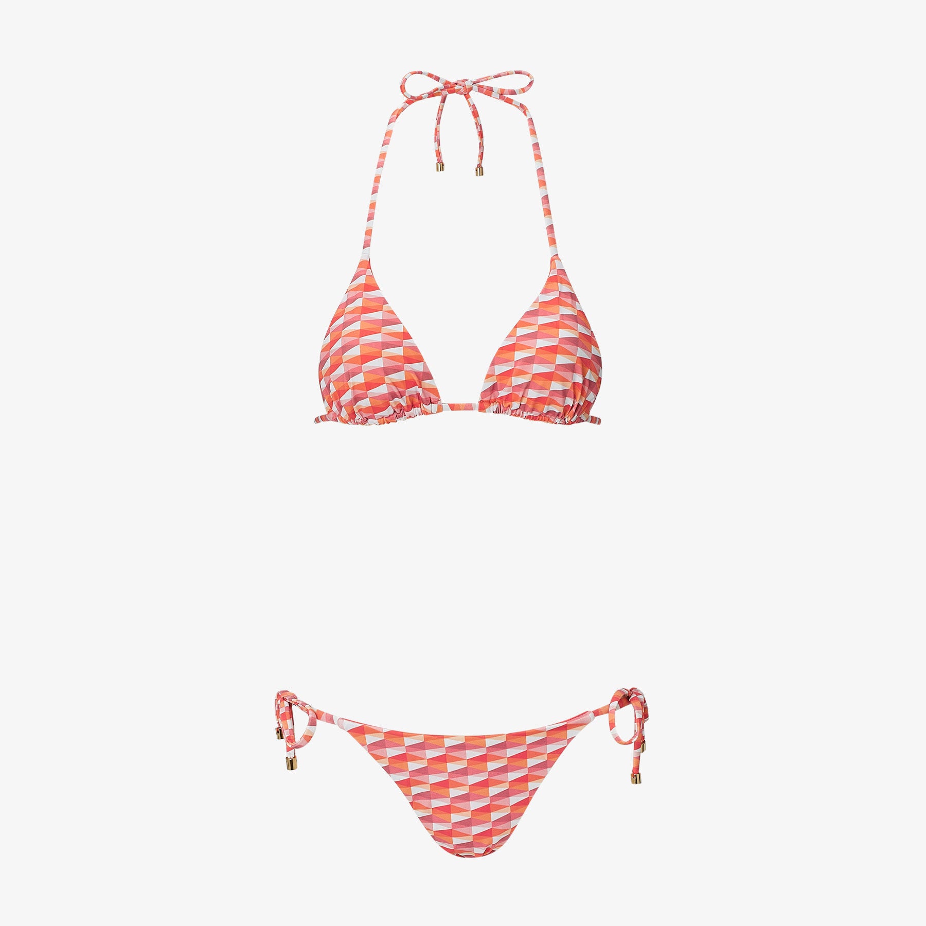 Haut de bikini de bain Ariah à imprimé - Paprika & Candy Pink