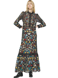 Robe longue brodée Ariani - Multico