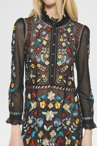 Robe longue brodée Ariani - Multico