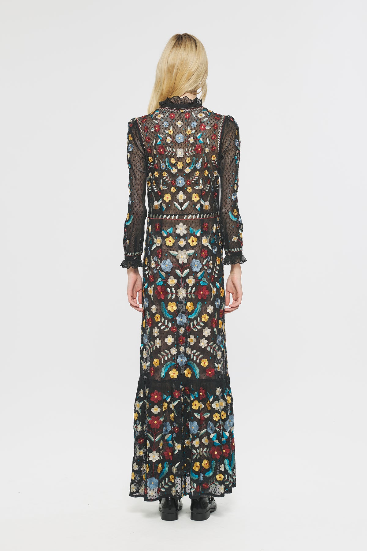 Robe longue brodée Ariani - Multico