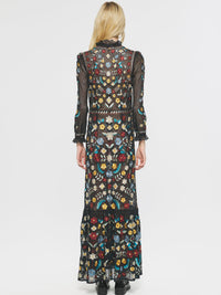 Robe longue brodée Ariani - Multico