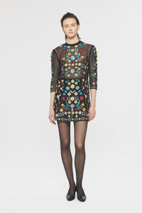 Robe courte brodée Ariani - Multico