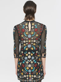 Robe courte brodée Ariani - Multico
