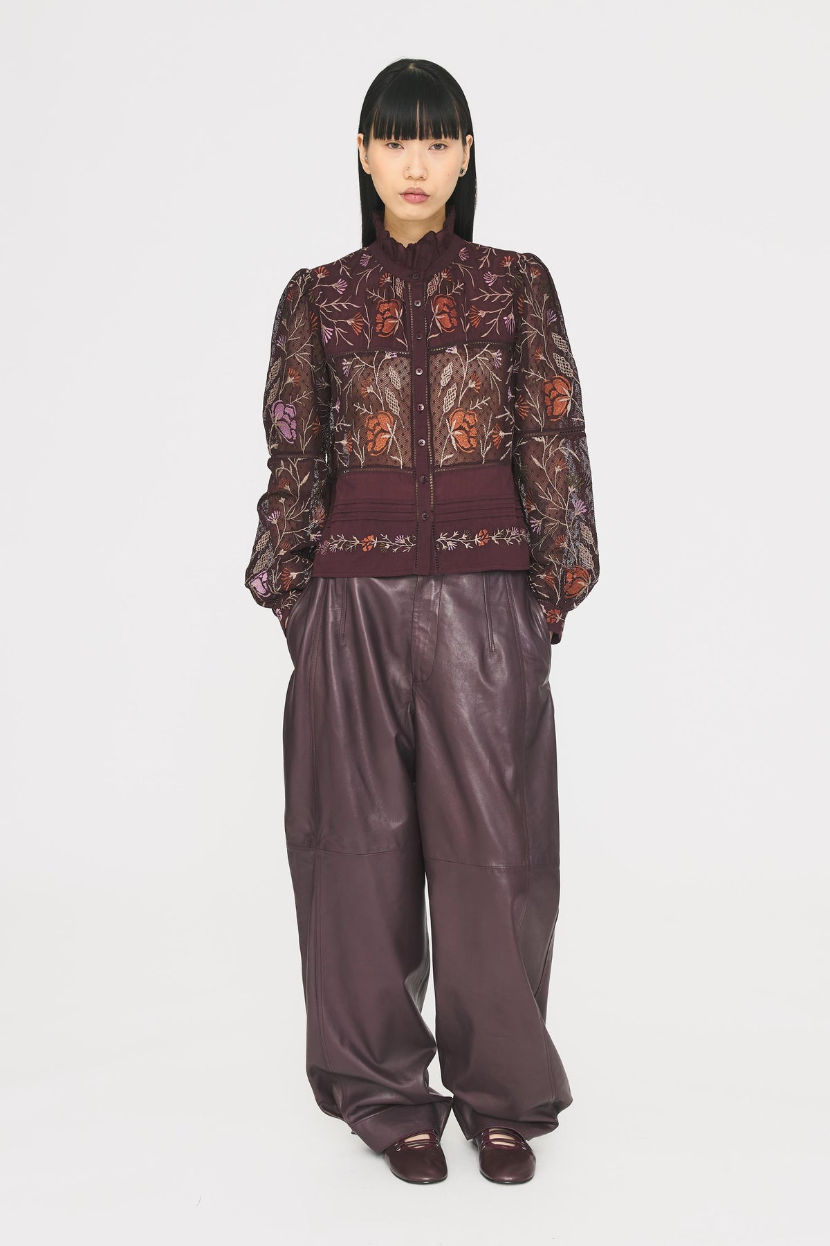 Blouse Arima - Burgundy