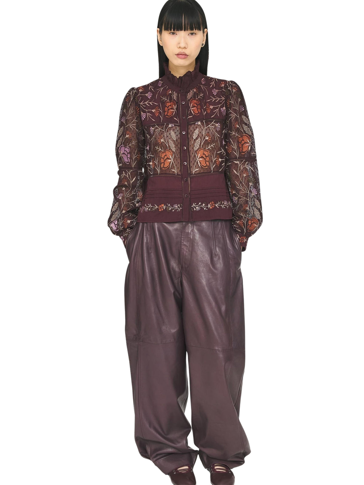 Blouse Arima - Burgundy