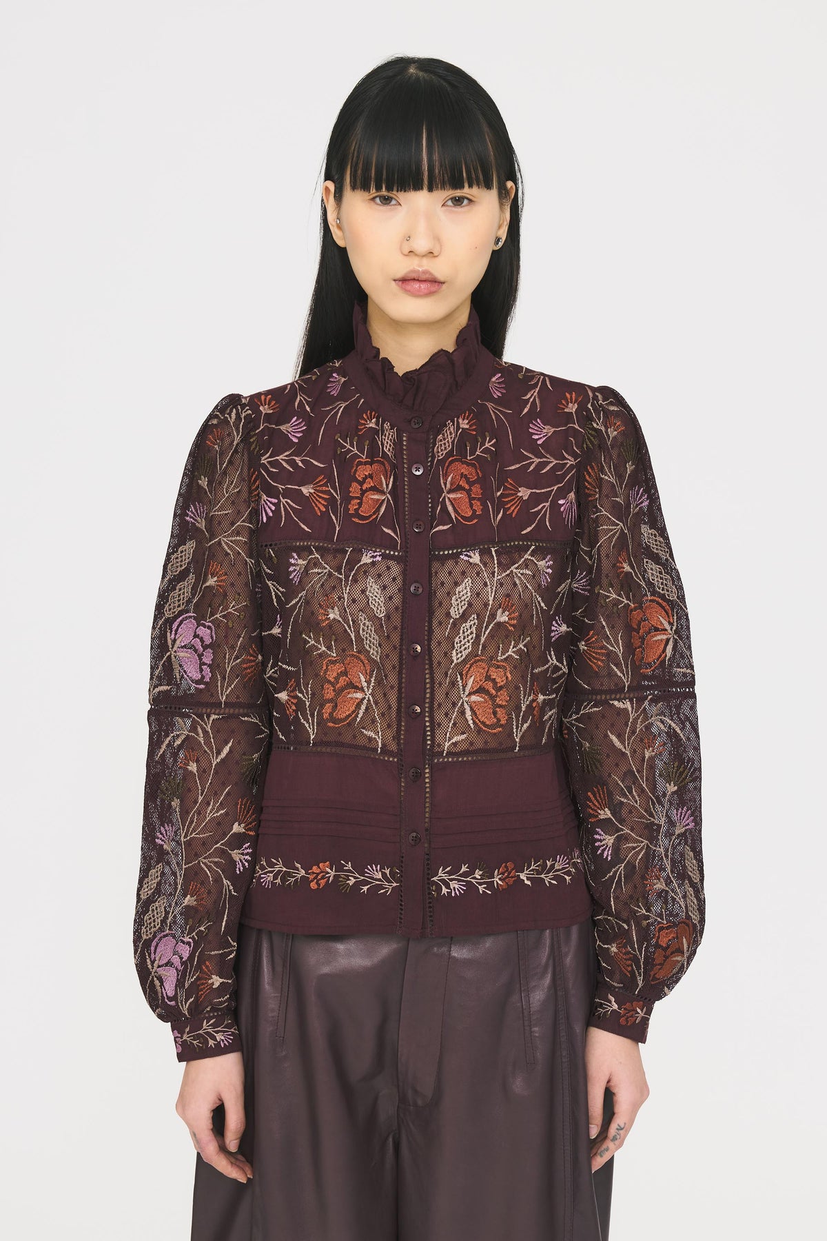 Blouse Arima - Burgundy